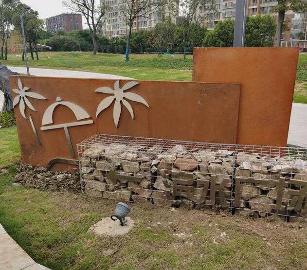 长顺锈钢板挡土墙